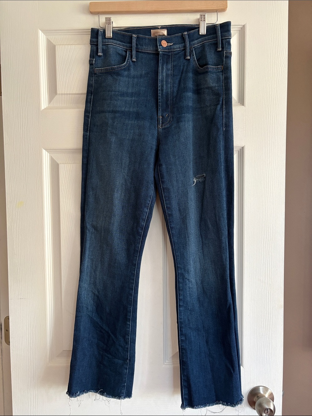 MOTHER Dark Blue Bootcut Jeans